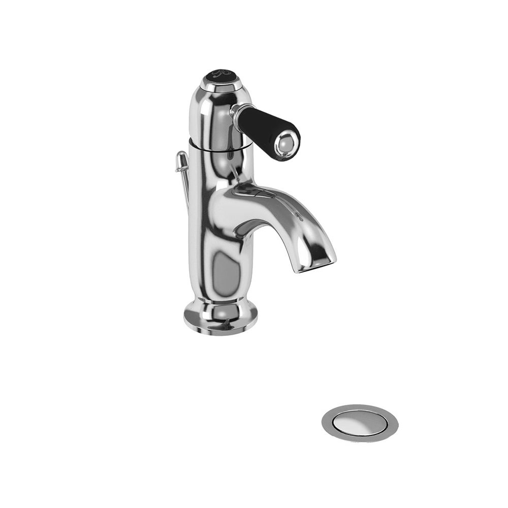Chelsea curved basin mixer with pop up waste